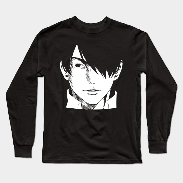 Araragi Koyomi Bakemonogatari Anime Long Sleeve T-Shirt by SaverioOste